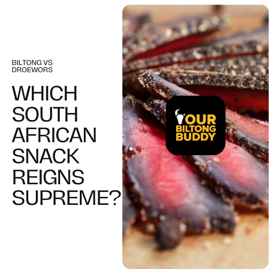Which South African snack, biltong or droewors, reign supreme?