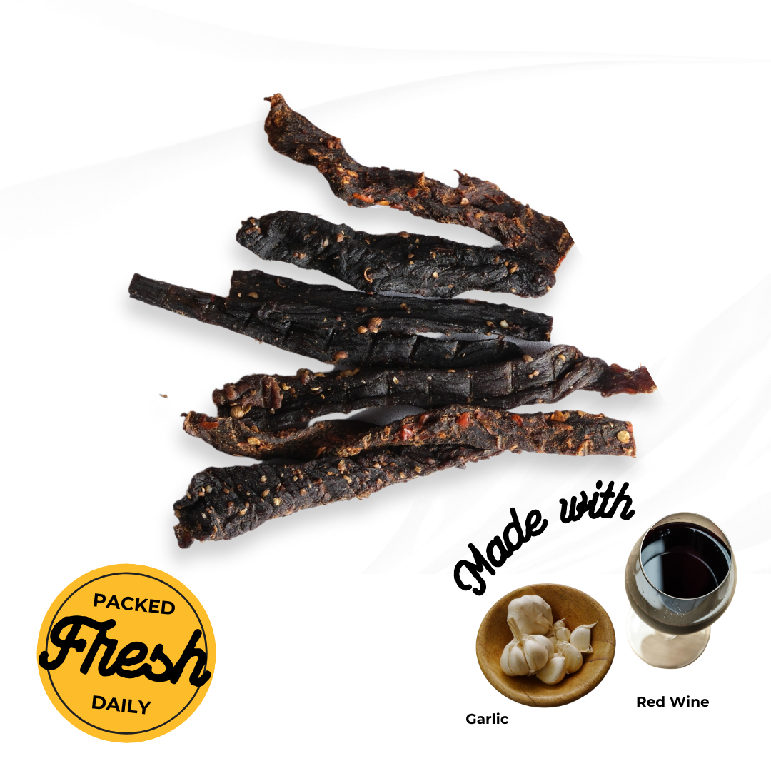 Biltong Sticks - Red Wine & Garlic