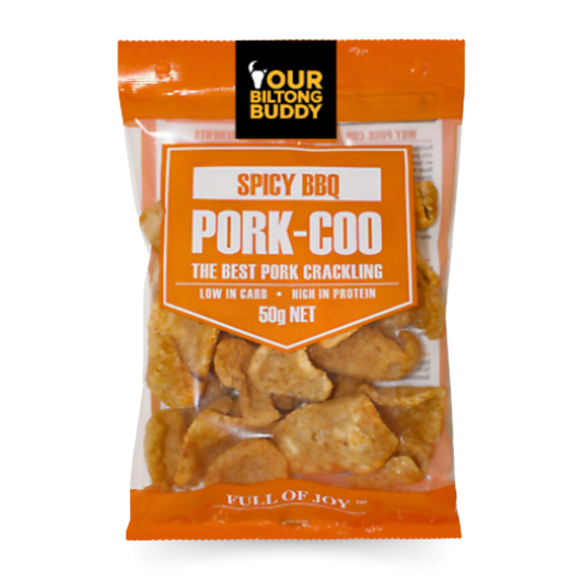 Your Biltong Buddy Spicy BBQ Pork-Coo Crackle
